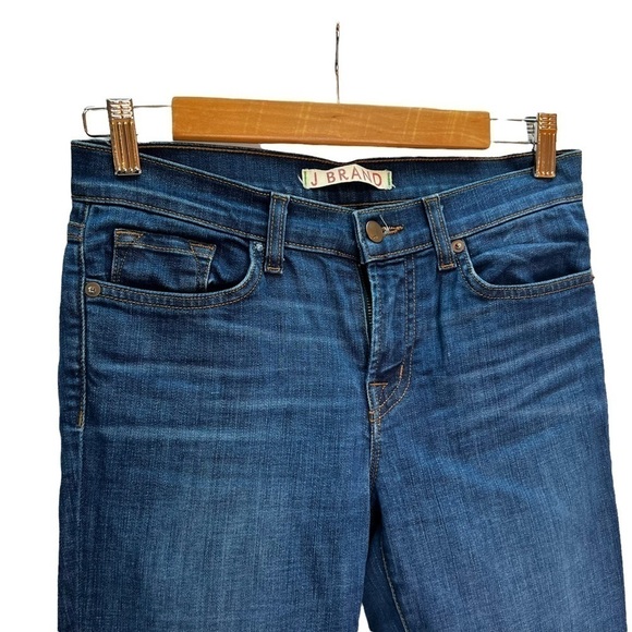 J Brand Mid Rise Denim Duke Jeans Distressed Size 27 - Picture 3 of 8